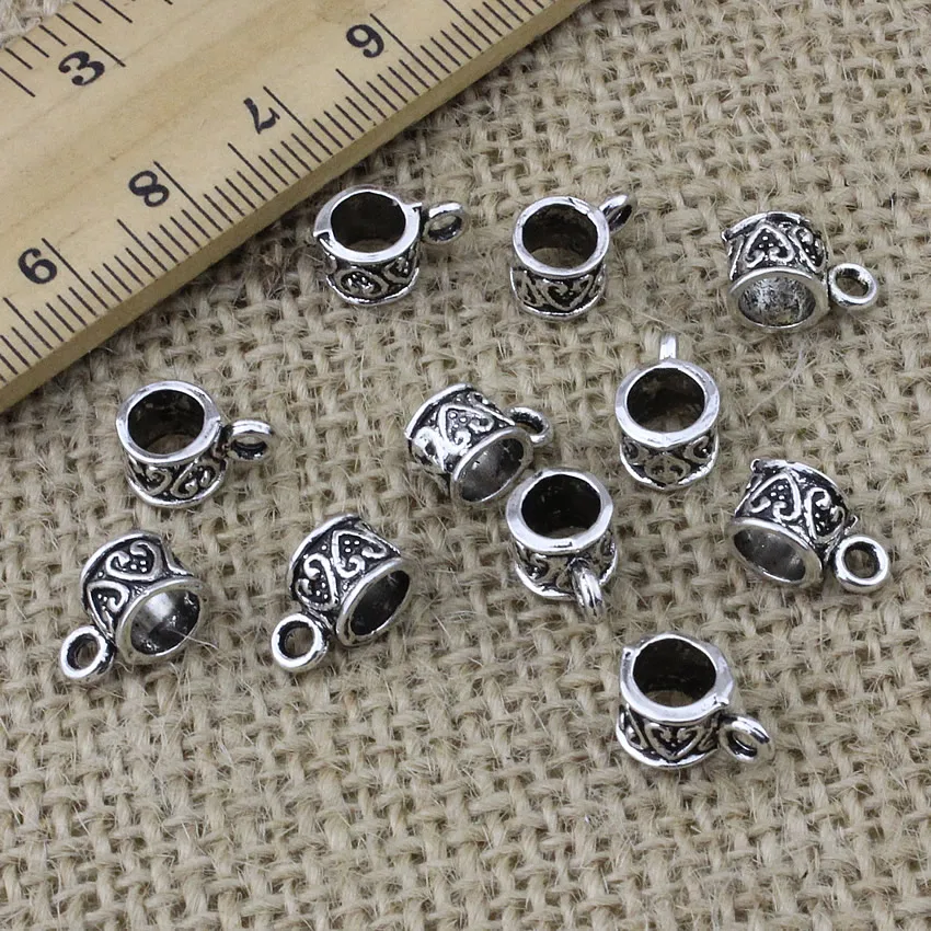 50pc/lot Zinc Alloy Silver Tone Charm Pendant Bails Cord end For Necklace DIY Jewelry Making 11x6x7mm Hole:5mm K05255
50pc/lot Zinc Alloy Silver Tone Charm Pendant Bails Cord end For Necklace DIY Jewelry Making 11x6x7mm Hole:5mm K05255