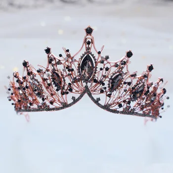New Arrival Bridal Hair Accessories Fashion Black Crystal Rhinestone Wedding Crowns And Tiaras Women Bride Hairband Headbands
New Arrival Bridal Hair Accessories Fashion Black Crystal Rhinestone Wedding Crowns And Tiaras Women Bride Hairband Headbands
