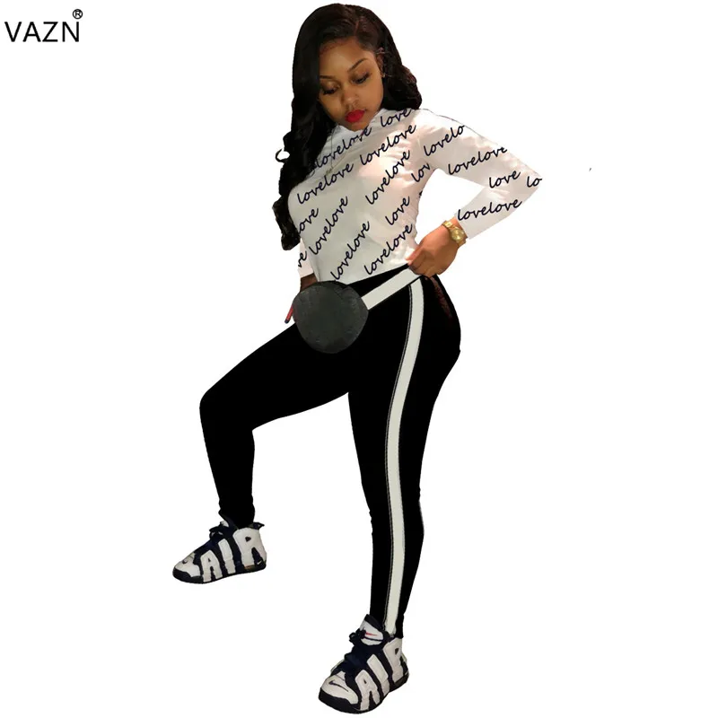 VAZN Autumn 2019 New Hot Casual Brand Fashion 2 Piece Set Letter O-Neck Full Sleeve Long Pants Lady Bodycon Tracksuit Set ME152
VAZN Autumn 2019 New Hot Casual Brand Fashion 2 Piece Set Letter O-Neck Full Sleeve Long Pants Lady Bodycon Tracksuit Set ME152