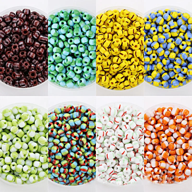 40g/package Two-color colored glass loose beads DIY sewing clothing handmade jewelry accessories bracelet bead material
40g/package Two-color colored glass loose beads DIY sewing clothing handmade jewelry accessories bracelet bead material