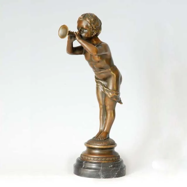 ATLIE BRONZES bronze sculpture trumpeter figurine boy statue kids gifts home decoration
ATLIE BRONZES bronze sculpture trumpeter figurine boy statue kids gifts home decoration