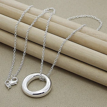 Wholesale Price 925 Sterling Silver O Round Shape Pendant Necklace for Women Classic Jewelry Gift
Wholesale Price 925 Sterling Silver O Round Shape Pendant Necklace for Women Classic Jewelry Gift