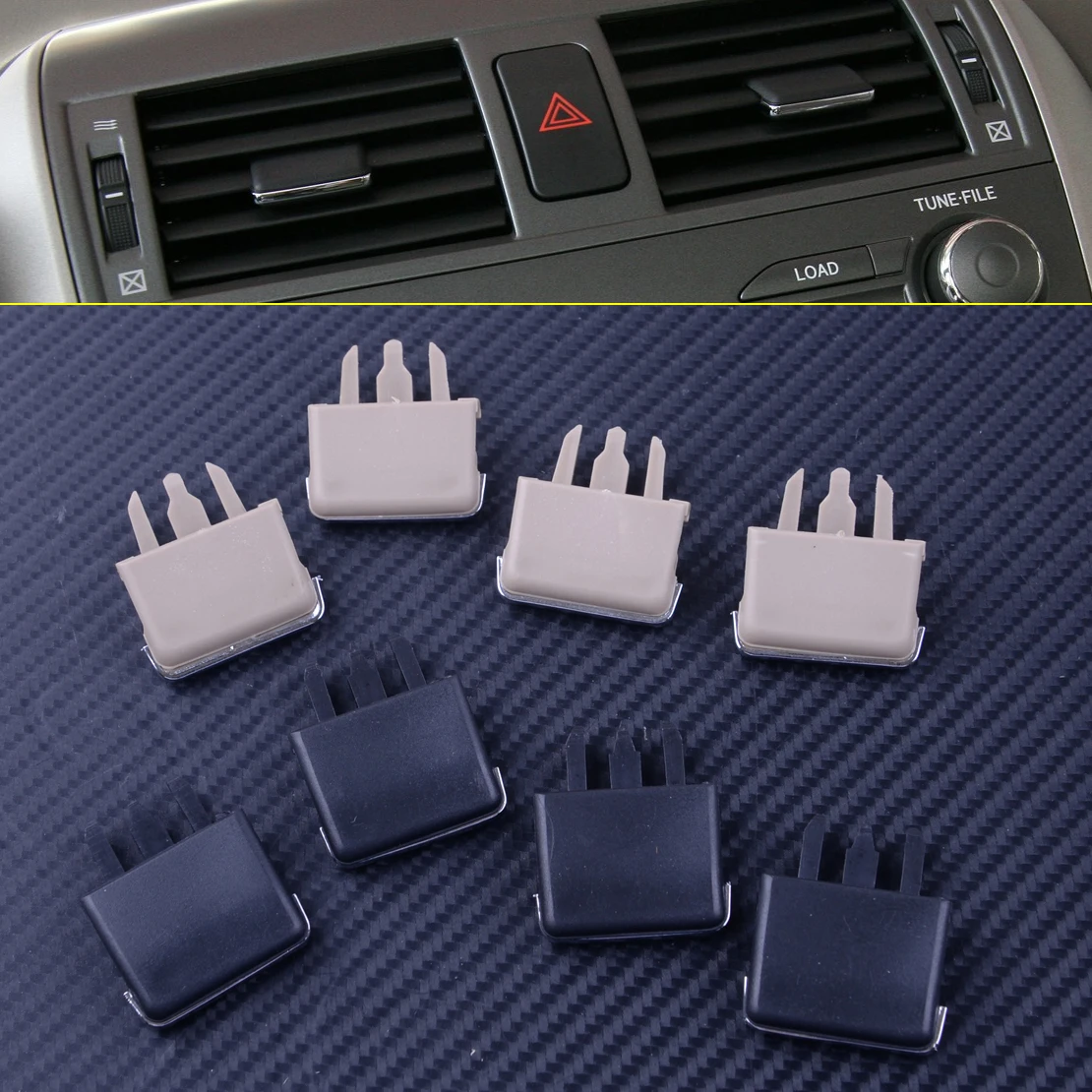 4Pcs/lot Car Center Dash A/C Vent Louvre Blade Slice Air Conditioning Leaf Clip For Toyota Corolla 2004 - 2008 2009 2010
4Pcs/lot Car Center Dash A/C Vent Louvre Blade Slice Air Conditioning Leaf Clip For Toyota Corolla 2004 - 2008 2009 2010