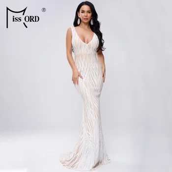 Missord 2020 Women Sexy V Neck Off Shoulder Sequin Backless Dresses Female Elegant Maxi Dress FT19300-1
Missord 2020 Women Sexy V Neck Off Shoulder Sequin Backless Dresses Female Elegant Maxi Dress FT19300-1