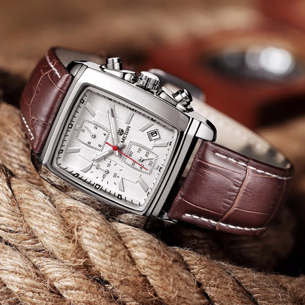 Relogio Masculino Megir Top Brand Luxury Mens Watches Men Military Sport Clock Chronograph Wrist watch Leather Quartz Watch 2028 Relogio Masculino Megir Top Brand Luxury Mens Watches Men Military Sport Clock Chronograph Wrist watch Leather Quartz Watch 2028