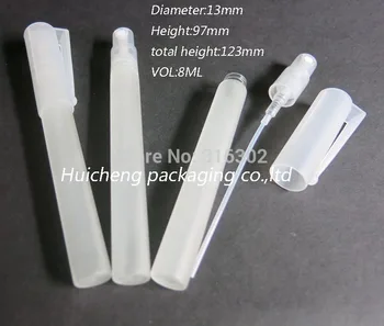 50 x 8ml Portable Frosted Travel Glass Pen Type Perfume Atomizer 8cc Crimp neck Parfum Containers mini glass fragrance atomizer
50 x 8ml Portable Frosted Travel Glass Pen Type Perfume Atomizer 8cc Crimp neck Parfum Containers mini glass fragrance atomizer