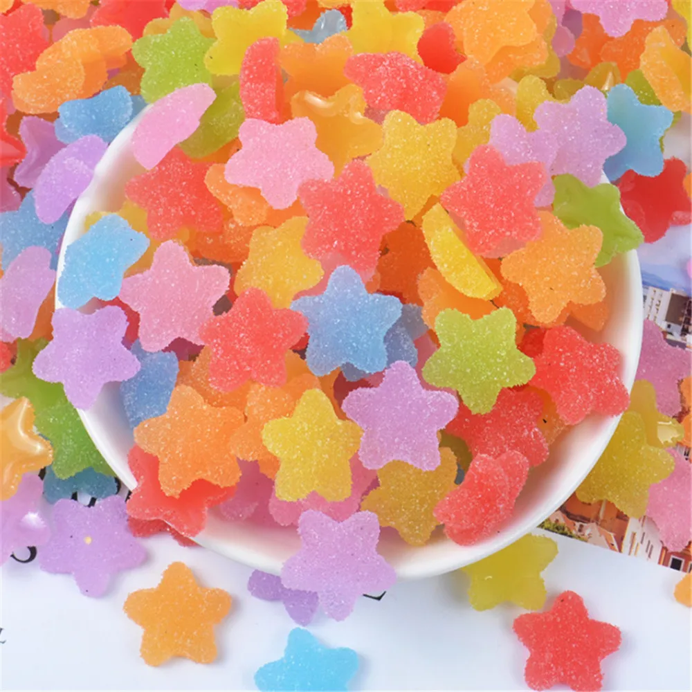 20pcs Mix Resin Soft Star Imitation Food candy necklace charms keychain pendant necklace Flatback Jewelry Cabochons Slime Charms
20pcs Mix Resin Soft Star Imitation Food candy necklace charms keychain pendant necklace Flatback Jewelry Cabochons Slime Charms