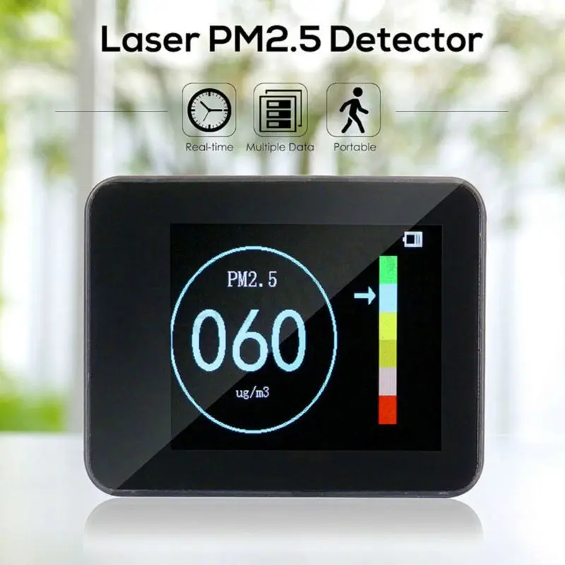 Air Quality Tester Portable Laser PM2.5 Detector Smart Monitor For Home Office Car 2019 NEW
Air Quality Tester Portable Laser PM2.5 Detector Smart Monitor For Home Office Car 2019 NEW