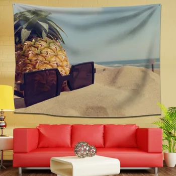 Hand Drawing Painting Tropical Plants Fruit 3D Pineapple Tapestry Wall Hanging Wall Carpet Green Leaves Tapestries Coconut Palm
Hand Drawing Painting Tropical Plants Fruit 3D Pineapple Tapestry Wall Hanging Wall Carpet Green Leaves Tapestries Coconut Palm