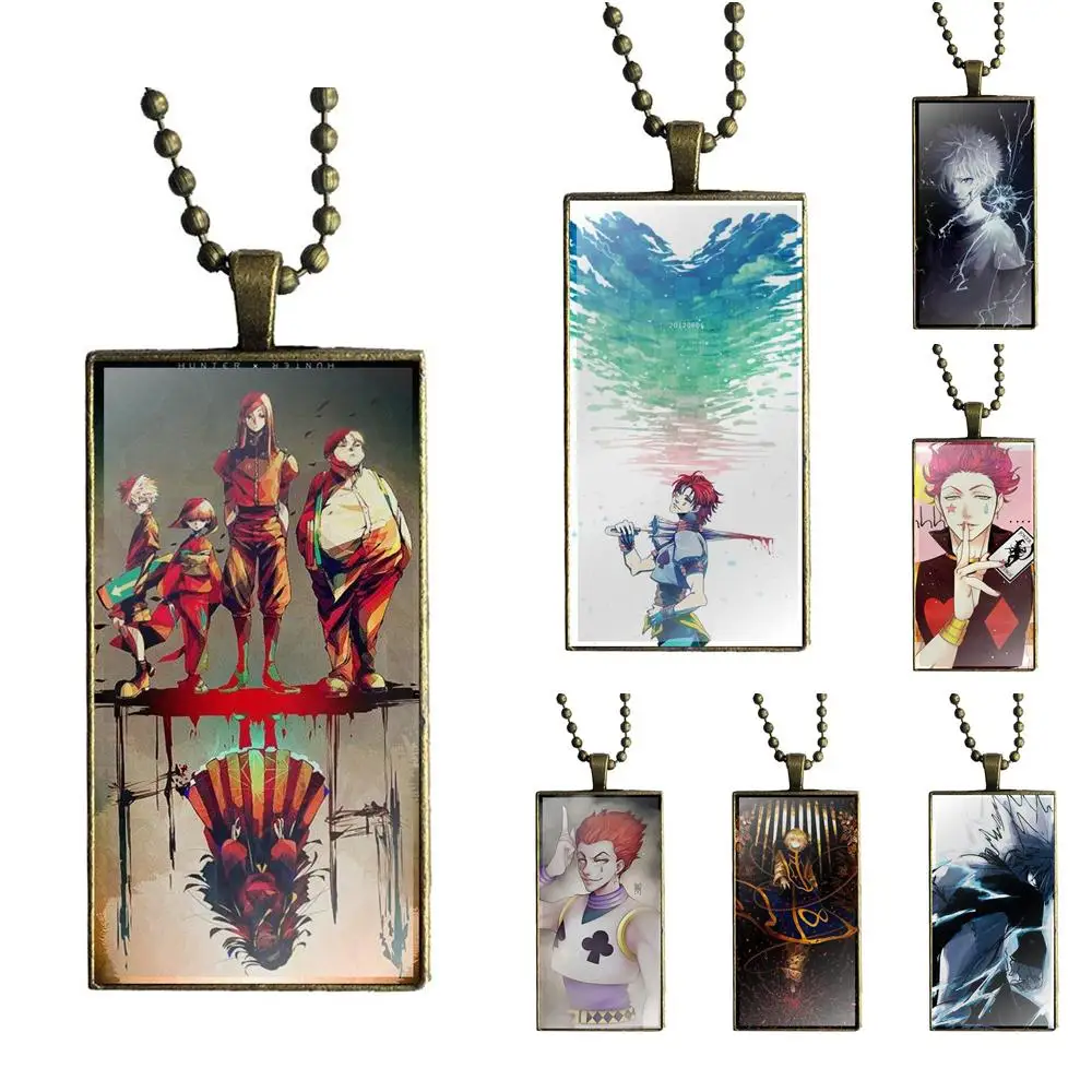 EJ Glaze 2018 Japan Anime Hunter X Hunter Glass Pendant Necklace Handmade Half Pendant Rectangle Necklace For Men Women
EJ Glaze 2018 Japan Anime Hunter X Hunter Glass Pendant Necklace Handmade Half Pendant Rectangle Necklace For Men Women