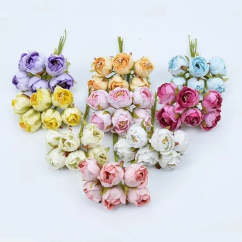 6pcs Silk tea buds roses bouquet christmas wreaths diy gifts box stamen fake plants artificial flowers for wedding home decor
6pcs Silk tea buds roses bouquet christmas wreaths diy gifts box stamen fake plants artificial flowers for wedding home decor