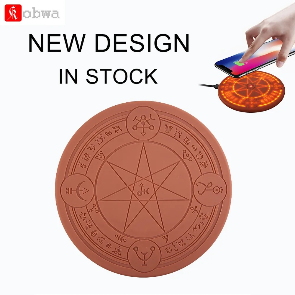 New Design Glowing Magic Array Wireless Charger Universal 5W 10W Qi Fast Charger Change Stand pad for iPhone Samsung Huawei
New Design Glowing Magic Array Wireless Charger Universal 5W 10W Qi Fast Charger Change Stand pad for iPhone Samsung Huawei