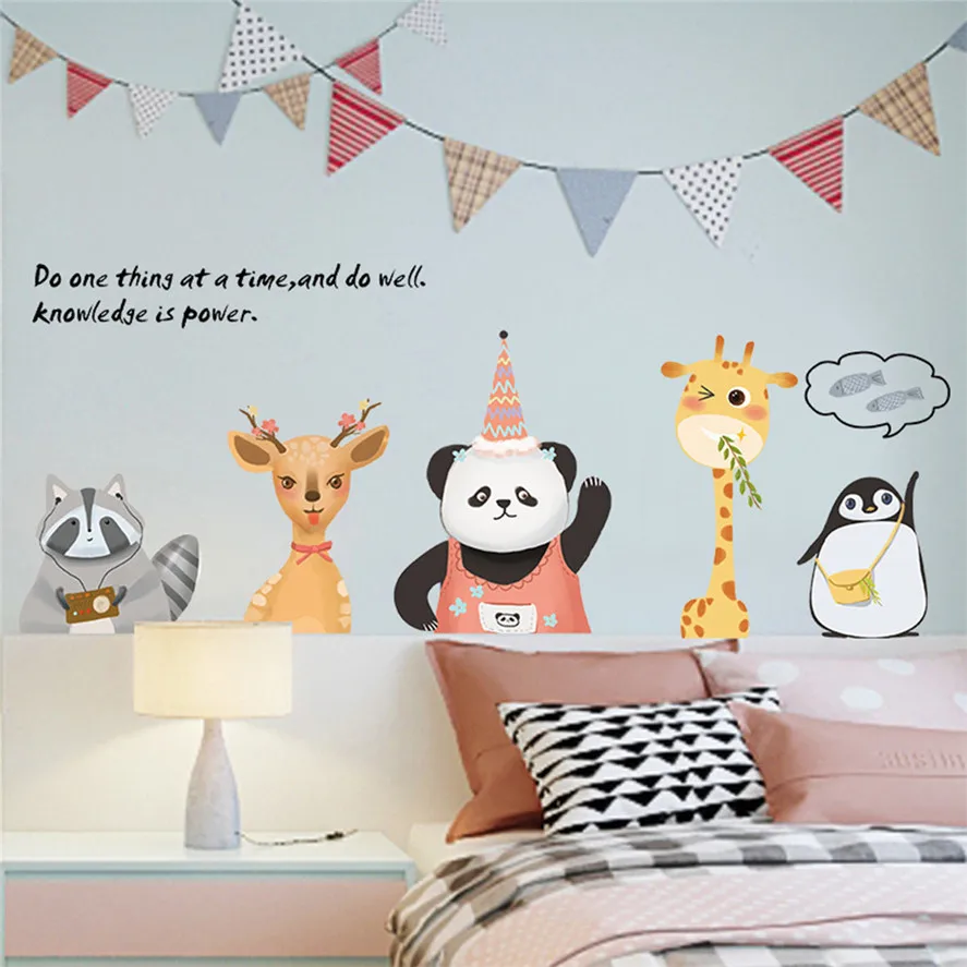 New Cartoon Animals Wall Stickers 1PC Removable Cartoon Style Decal Art Mural Wall Sticker Home Room DIY Decor Stickers 0405#30
New Cartoon Animals Wall Stickers 1PC Removable Cartoon Style Decal Art Mural Wall Sticker Home Room DIY Decor Stickers 0405#30