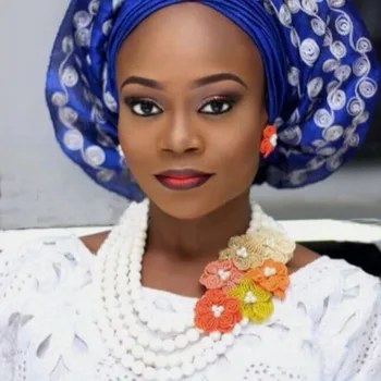 African Fashion Style Jewelry Set Crystal White Bridal Jewelry Sets With Handmade Flowers Turkish Wedding Jewelry Nigerian Beads
African Fashion Style Jewelry Set Crystal White Bridal Jewelry Sets With Handmade Flowers Turkish Wedding Jewelry Nigerian Beads