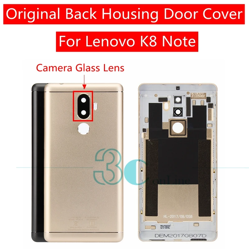 For Lenovo K8 Note Battery Back Cover + Camera Glass Lens Metal Rear Housing Door Case XT1902-3 Replacement Repair Spare Parts
For Lenovo K8 Note Battery Back Cover + Camera Glass Lens Metal Rear Housing Door Case XT1902-3 Replacement Repair Spare Parts
