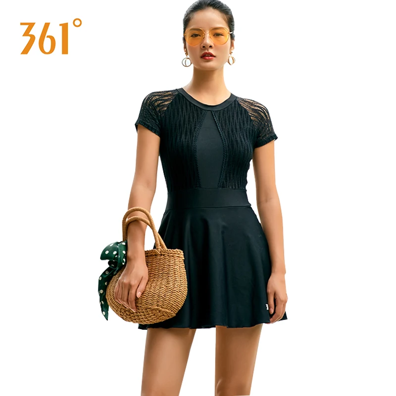 361 Women Short Sleeve Swimsuits Dress Female Swimsuit with Skirt One Piece Swimsuits Black Conservativ Large Size Bathing Suits
361 Women Short Sleeve Swimsuits Dress Female Swimsuit with Skirt One Piece Swimsuits Black Conservativ Large Size Bathing Suits
