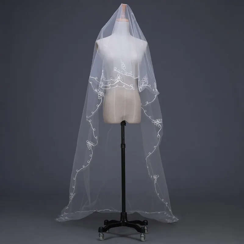 High Quality Pencil Edge 3 Meter Long Bridal Veil Wedding Veil Wedding Accessories for Brides
High Quality Pencil Edge 3 Meter Long Bridal Veil Wedding Veil Wedding Accessories for Brides