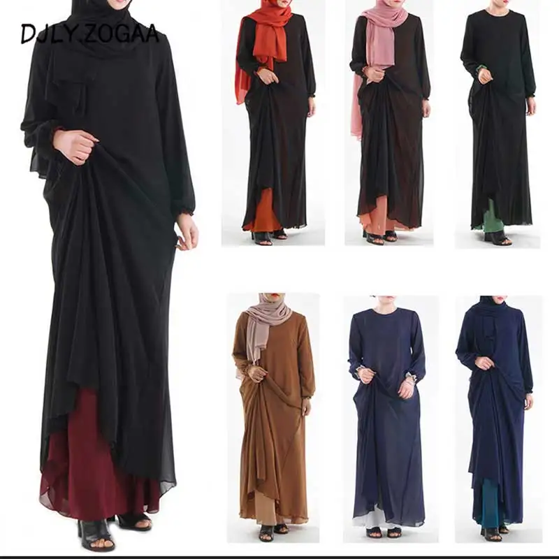 Zogaa 2019 New Fashion Muslim Abaya Women O-Neck Long Skirt Female Pocket Patchwork National Costume Women's Islamic Clothing
Zogaa 2019 New Fashion Muslim Abaya Women O-Neck Long Skirt Female Pocket Patchwork National Costume Women's Islamic Clothing