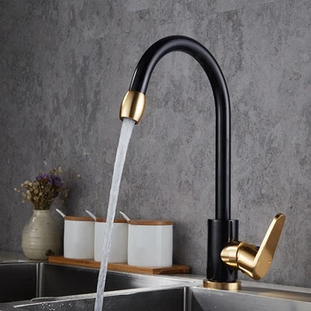 Black&Gold Kitchen Faucet Space Aluminum Single Handle Hot and Cold Water Vessel Sink Basin Tap Mixer Torneira Cozinha
Black&Gold Kitchen Faucet Space Aluminum Single Handle Hot and Cold Water Vessel Sink Basin Tap Mixer Torneira Cozinha