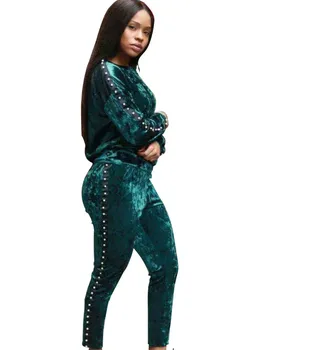 Spring Women Velvet 2 Two Piece Set Warm Beads Tracksuit Velour Smooth Soft Casual Set
Spring Women Velvet 2 Two Piece Set Warm Beads Tracksuit Velour Smooth Soft Casual Set