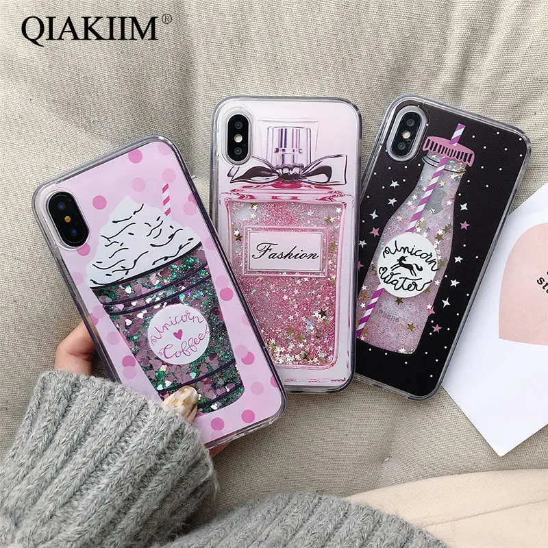 Phone Case For iPhone X XR XS Max 6 6S Plus Cases Glitter Liquid Quicksand Luxury Perfume Case For iPhone 7 8 Plus Cover Coque
Phone Case For iPhone X XR XS Max 6 6S Plus Cases Glitter Liquid Quicksand Luxury Perfume Case For iPhone 7 8 Plus Cover Coque
