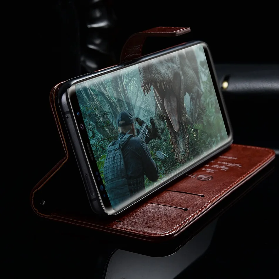 TOMKAS Wallet Case For Samsung Galaxy Note 9 Case Business Leather PU Case For Samsung S8 S9 Plus S7 Edge Note 8 Coque