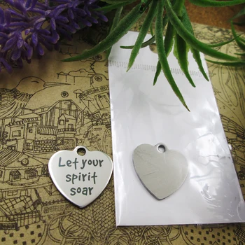 20pcs--"Let your spirit soar"stainless steel charms 5 styles for choosing DIY Charms for necklace bracelets
20pcs--"Let your spirit soar"stainless steel charms 5 styles for choosing DIY Charms for necklace bracelets