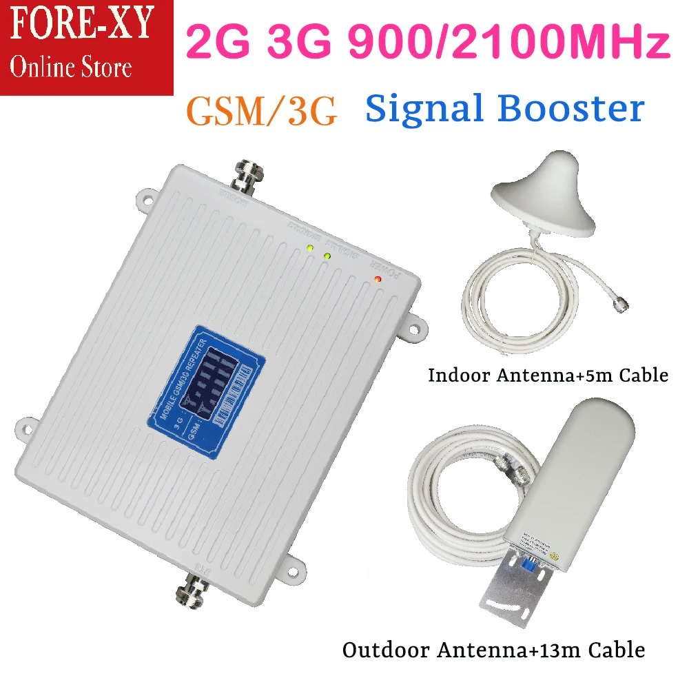 3G Repeater Amplifier WCDMA 2100MHz Signal Booster with LCD Display Mobile Phone Signal Repeater kit with indoor outdoor antenna
3G Repeater Amplifier WCDMA 2100MHz Signal Booster with LCD Display Mobile Phone Signal Repeater kit with indoor outdoor antenna