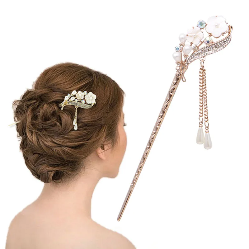 New Women Elegant Secluded Orchid Bobby Pin Fashion Hairpin Rhinestone Hair Stick gift for bride #11
New Women Elegant Secluded Orchid Bobby Pin Fashion Hairpin Rhinestone Hair Stick gift for bride #11