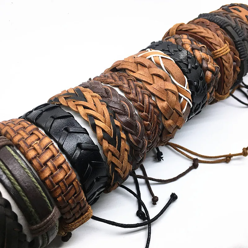 MixMax 12 Pieces Mix Genuine Leather Handmade Fashion Cuff Bracelets for Men Women Jewelry
MixMax 12 Pieces Mix Genuine Leather Handmade Fashion Cuff Bracelets for Men Women Jewelry