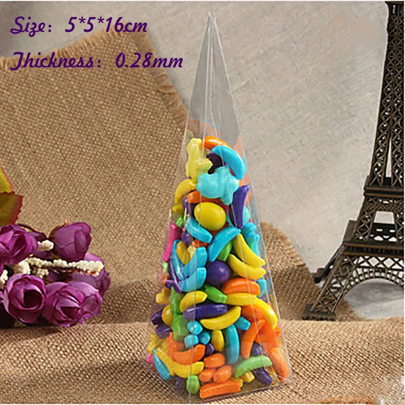 Wholesale Cone Shaped Size:5*5*16cm Thickness:0.25mm Clear PVC Box Packing Gift/Candy Transparent Model Display Box
Wholesale Cone Shaped Size:5*5*16cm Thickness:0.25mm Clear PVC Box Packing Gift/Candy Transparent Model Display Box