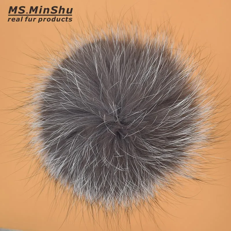 Silver Fox Fur Pompom with snap 100% Natural Fox Fur Pompon Big Fox Fur Balls for caps Beanies Cap Fur Balls Keychains Ms.MinShu
Silver Fox Fur Pompom with snap 100% Natural Fox Fur Pompon Big Fox Fur Balls for caps Beanies Cap Fur Balls Keychains Ms.MinShu