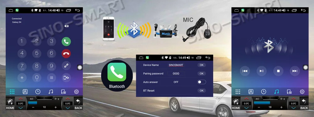 Excellent Sinosmart 9.7 inch 2 Din Tesla Style Vertical HD screen Android 8.1 Car Navigation GPS Radio for Renault Megane 4 2017-2019 8