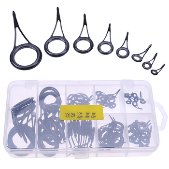 75Pcs Fishing Rod Guides Stainless Steel Strong Line Eye Rings Tool Kit Carp Fishing Tackle Tool Accessories 6#~30# peche
75Pcs Fishing Rod Guides Stainless Steel Strong Line Eye Rings Tool Kit Carp Fishing Tackle Tool Accessories 6#~30# peche