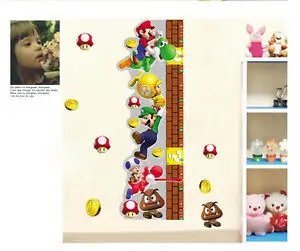Super Mario Height Measurement 3D Wall Sticker Art Vinyl Mural Decor Decal Kids
Super Mario Height Measurement 3D Wall Sticker Art Vinyl Mural Decor Decal Kids