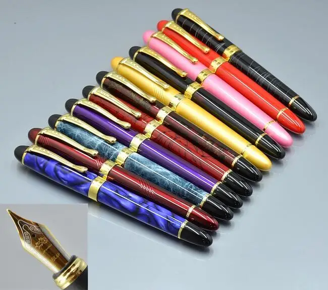 High Quality JINHAO X450 22 Colors Fountain pen with Gold clip Stationery office school Supplies M Nib Writing ink pen gifts
High Quality JINHAO X450 22 Colors Fountain pen with Gold clip Stationery office school Supplies M Nib Writing ink pen gifts