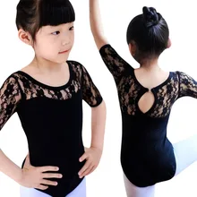 * Fille danse porter robe de Ballet Lantin Dancewear filles Gym justaucorps dentelle Performance body professionnel Ballet robe en plein air(China)