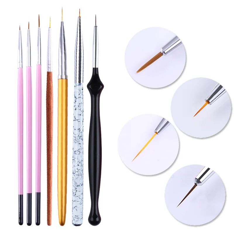 UV Gel Liner Drawing Brush Painting Acrylic Pen Marble Pattern Handle Manicure Nail Art Tool 3Pcs/5Pcs
UV Gel Liner Drawing Brush Painting Acrylic Pen Marble Pattern Handle Manicure Nail Art Tool 3Pcs/5Pcs