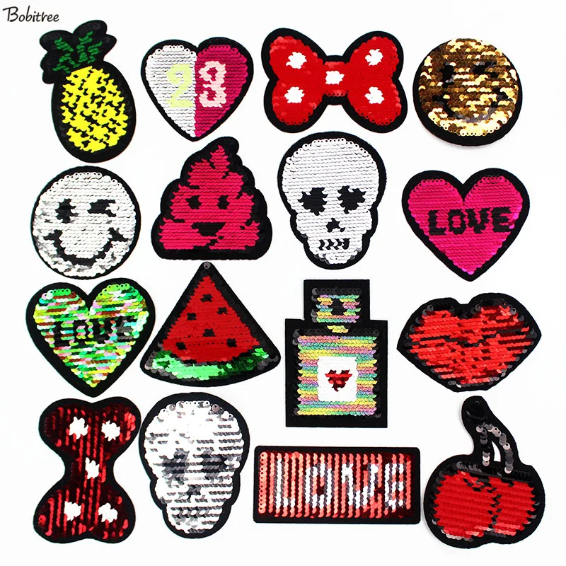 Fashion Cartoon Reversible Sequin patches Iron on Changing Color Women Girl's Stickers Clothes Decoration DIY Applique
Fashion Cartoon Reversible Sequin patches Iron on Changing Color Women Girl's Stickers Clothes Decoration DIY Applique