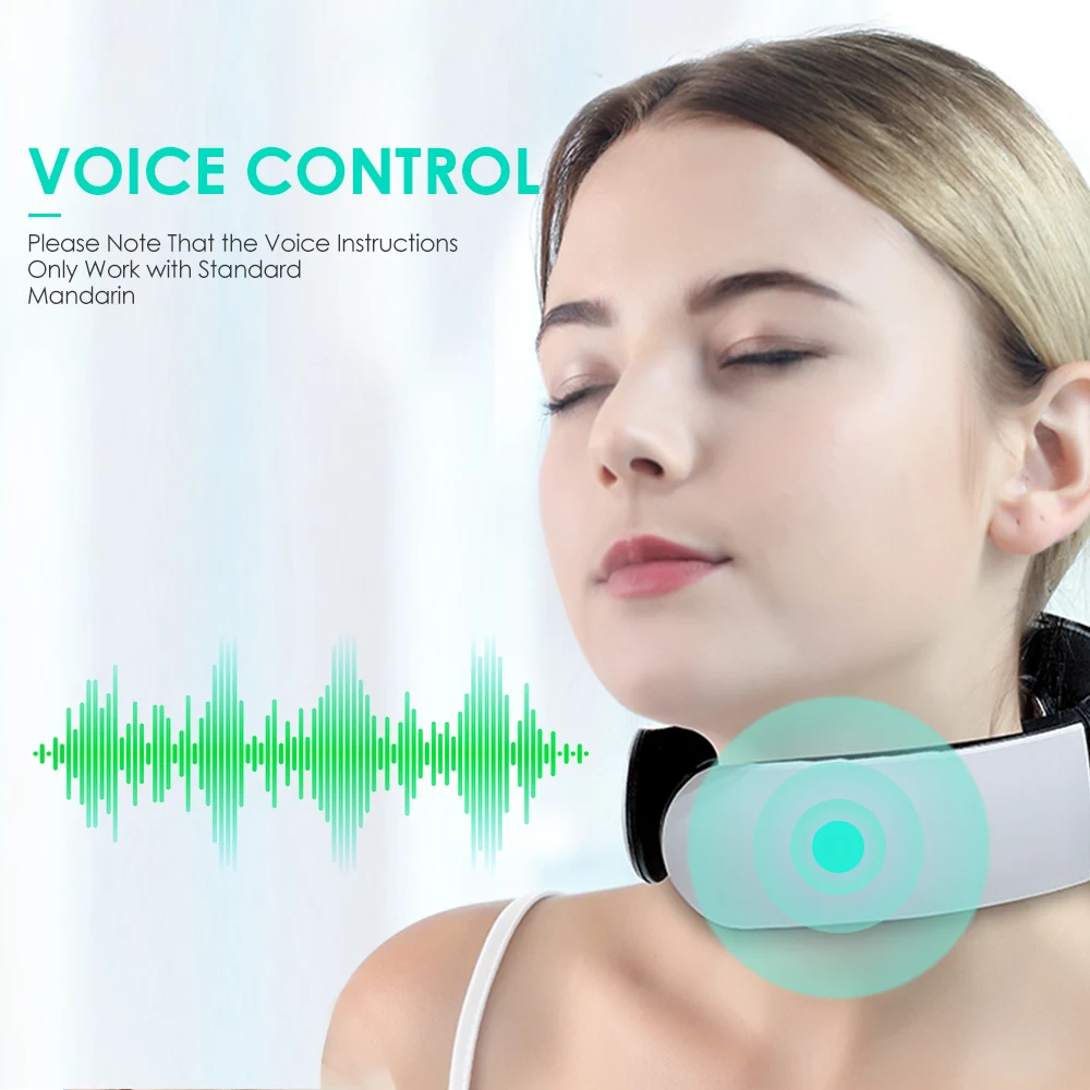 K-SKIN KD812 Voice Control Cervical Massager 6 Massage Modes 2 Electrode Patches for Spondylosis Treatment
K-SKIN KD812 Voice Control Cervical Massager 6 Massage Modes 2 Electrode Patches for Spondylosis Treatment