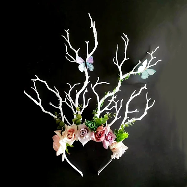 Gothic Floral Flower Headband Handmade Goth Tree Branches HairBand Festival Wedding Hair Accessories
Gothic Floral Flower Headband Handmade Goth Tree Branches HairBand Festival Wedding Hair Accessories