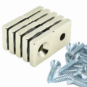 10pcs Garage Magnets 3/4"*3/4"*3/16" with Screws Countresunk Hole 5mm Neodymium Rare Earth Magnet Square NdFeB Screw Fixing 19mm
10pcs Garage Magnets 3/4"*3/4"*3/16" with Screws Countresunk Hole 5mm Neodymium Rare Earth Magnet Square NdFeB Screw Fixing 19mm