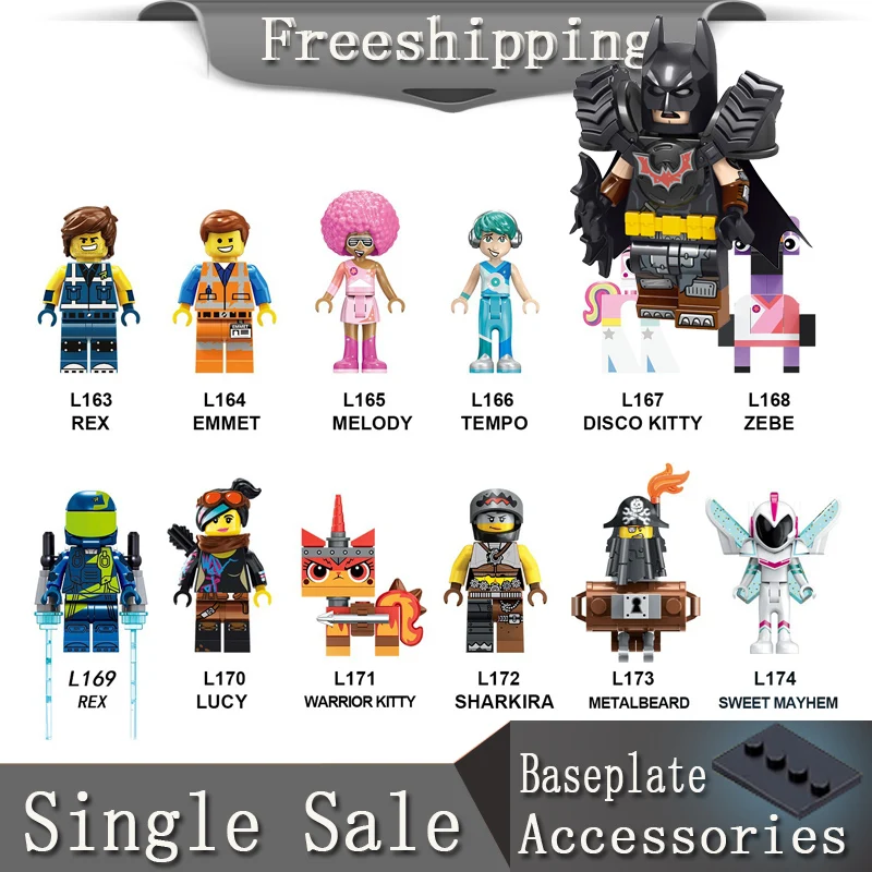 lEGOE MoiveD 2 Emmet Lucy Melody Tempo Disco Warrior Kitty ZEBE Rex Minifigured Wyldstyle Building Toys for Children
lEGOE MoiveD 2 Emmet Lucy Melody Tempo Disco Warrior Kitty ZEBE Rex Minifigured Wyldstyle Building Toys for Children