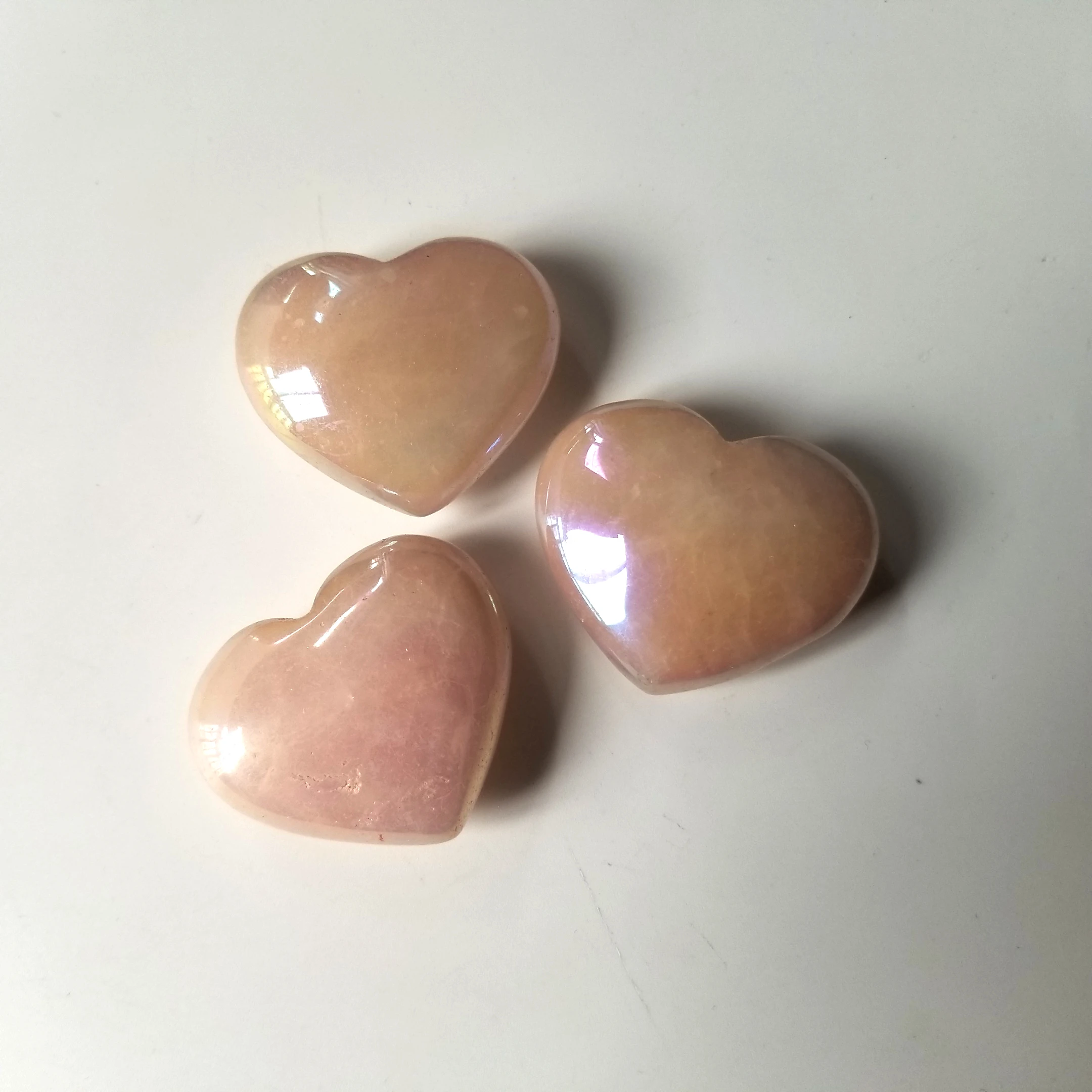 Natural Rose Quartz Electroplating Heart Hand Carved Polished Crystal Healing Stones Lovers Gifts Gemstones Hearts 3cm GY
Natural Rose Quartz Electroplating Heart Hand Carved Polished Crystal Healing Stones Lovers Gifts Gemstones Hearts 3cm GY