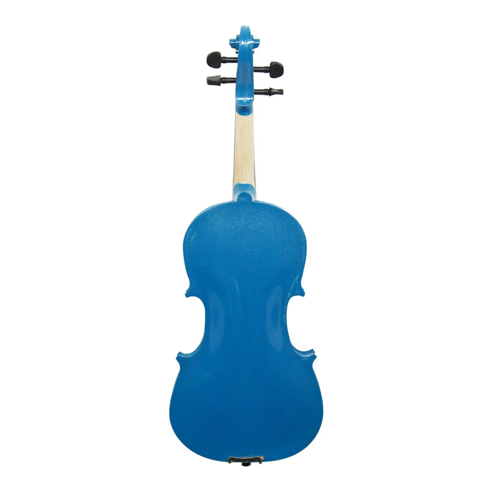 TONGLING-Blue Acoustic Violin, Beginner, Students, with Case, Bow, Rosin, Shoulder Rest, Mute Strings, 4/4, 1/2, 1/4, 1/8