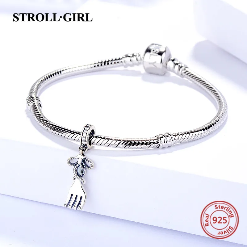 Strollgirl New arrival 925 Sterling Silver oxidation fork Charm beads Fit original European bracelet DIY jewelry making for gift
Strollgirl New arrival 925 Sterling Silver oxidation fork Charm beads Fit original European bracelet DIY jewelry making for gift