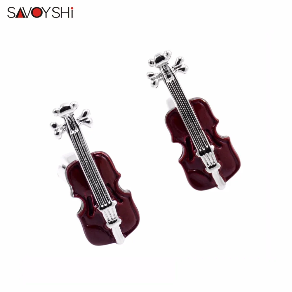SAVOYSHI Brown Paint Violin Cufflinks for Mens Shirt Brand High Quality Classic Fashion Cuff links Wedding Jewelry abotoaduras
SAVOYSHI Brown Paint Violin Cufflinks for Mens Shirt Brand High Quality Classic Fashion Cuff links Wedding Jewelry abotoaduras
