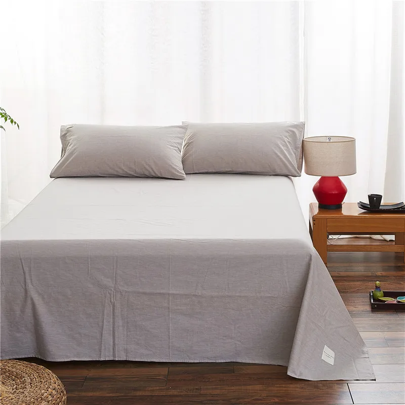 European Style Gray High Quality 100% Cotton 3Pcs Bed Sheet Set,Solid Color Flat Sheet Pillowcase ,High-Grade 245x270cm Size
European Style Gray High Quality 100% Cotton 3Pcs Bed Sheet Set,Solid Color Flat Sheet Pillowcase ,High-Grade 245x270cm Size