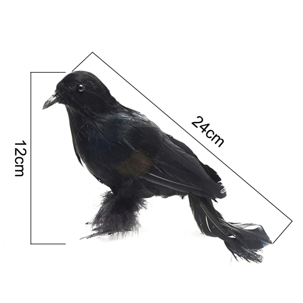 2 Pcs Plastic Halloween Decoration Realistic Looking Birds Black Feathered Crows Halloween Prop Decor Crow Decorations 24cm
2 Pcs Plastic Halloween Decoration Realistic Looking Birds Black Feathered Crows Halloween Prop Decor Crow Decorations 24cm