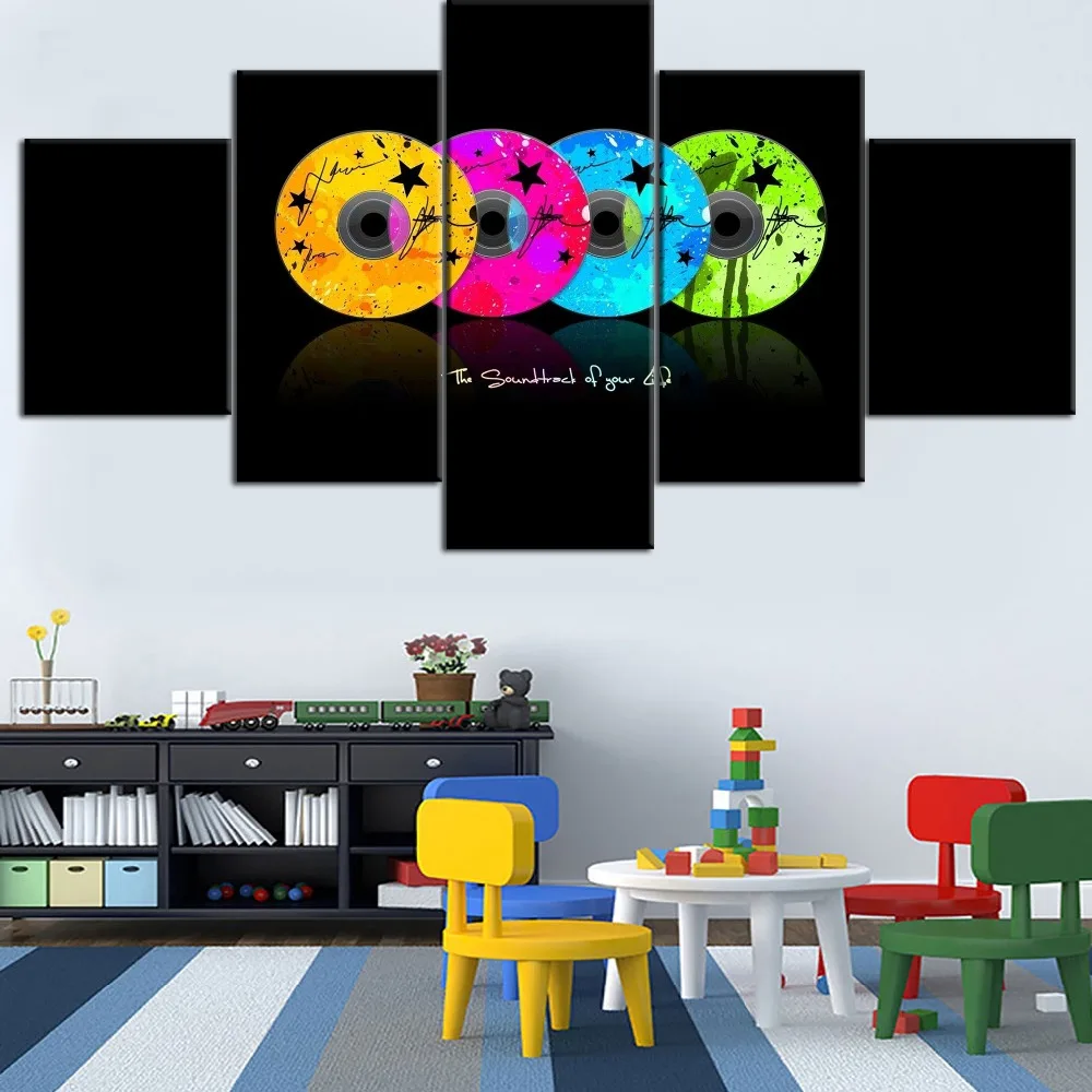 Hot Sell Modular Framework 5 Pieces Printing Canvas Painting Music Color CD-ROM Type Poster Home Decorative Living Room
Hot Sell Modular Framework 5 Pieces Printing Canvas Painting Music Color CD-ROM Type Poster Home Decorative Living Room